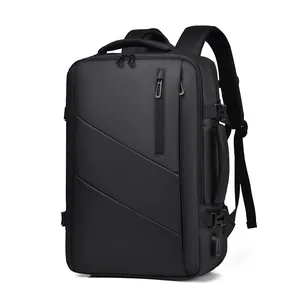 Business Travel Backpack For Men Expandable Waterproof 16 Inch Laptop Bag Large Capacity USB Charging Port Office Commuter Bag