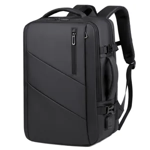 Sac à Dos Ordinateur Portable Business pour Hommes Imperméable Tissu Film Sac de Voyage Extensible Avec Port USB Sac Travail