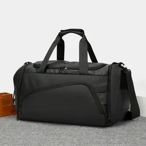 Large Capacity Men Travel Bag Waterproof Oxford Cloth Gym Duffel Bag With Independent Shoe Compartment Fitness Travel Backpack