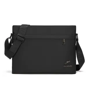 Men's Casual Oxford Cloth Crossbody Bag Business Shoulder Briefcase Waterproof Messenger Bag For Commuting