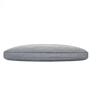 Slim light grey fabric laptop sleeve for 14 inch notebooks with minimalist padded design