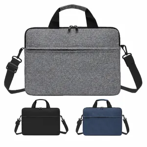 Professional Oxford Cloth Laptop Handbag With Plush Lining Waterproof Shockproof Briefcase Commuter Bag For Men Women