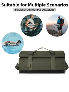 Armeegrüner wasserdichter Seesack für Fitness, Reisen und Schwimmen mit Rollverschluss