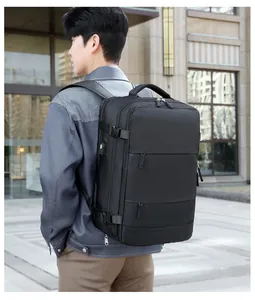Mochila de viaje de negocios de gran capacidad con compartimento para zapatos en exterior