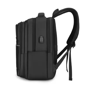 Sac à dos d'affaires 16 pouces étanche avec port USB et grande capacité de stockage