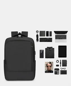 Waterproof laptop backpack showing large storage capacity for electronics and travel gear