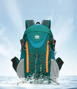 Sac à dos extérieur imperméable en nylon haute densité avec système de rangement élastique