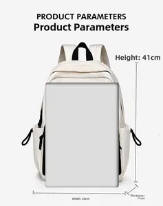 Dimensions détaillées du sac à dos ordinateur montrant 41cm de hauteur et 28cm de largeur