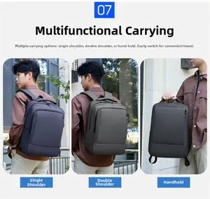 Three-way carry modes: shoulder bag, backpack, and handheld business laptop bag functionality