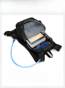 Detail showing high-capacity interior compartments for water bladder and outdoor gear