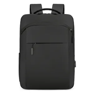 Waterproof 16 inch laptop backpack for men featuring USB port and ergonomic shoulder straps