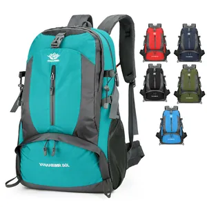 Large Capacity Waterproof Outdoor Hiking Backpack Durable Nylon Sport Bag For Climbing Camping Travel Mountain Daypack