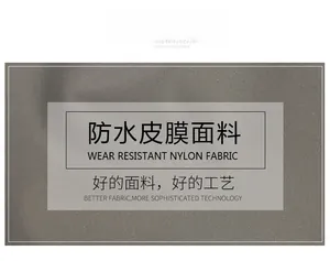 Vue macro du tissu en nylon imperméable et résistant à l'usure pour sacs