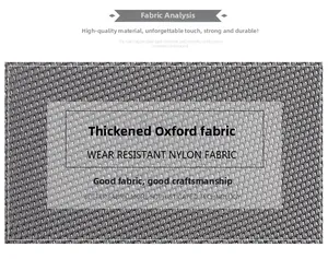 Close-up of durable thickened gray Oxford fabric with wear-resistant woven texture