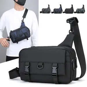 Versatile nylon crossbody camera bag for men and women available in four camo colors
