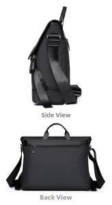 Wasserdichte Kuriertasche Detail mit Seitenprofil und hinterer Diebstahlsicherungstasche