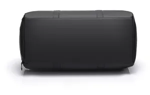Macro view of the large travel bag base with reinforced straps and matte texture