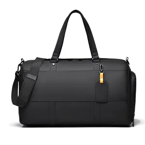 Large Capacity Travel Duffel Bag Waterproof Oxford Cloth Gym Bag With Independent Shoe Compartment Wet Dry Separation Weekend Bag
