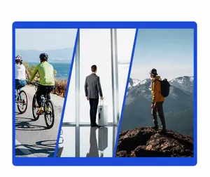 Detailansicht des Multifunktionsrucksacks für Reisen, Business und Radfahren Szenarien
