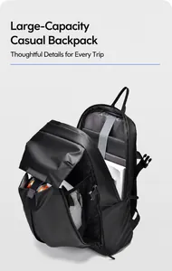 Detailansicht des Rucksack-Innenraums mit Laptopfach und Platz für einen Helm