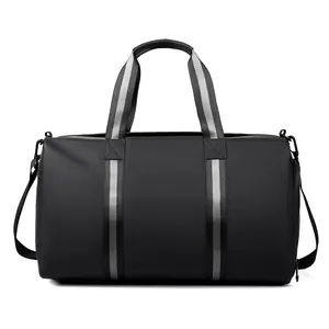 Large Capacity Oxford Cloth Duffel Bag With Independent Shoe Compartment Waterproof Travel Handbag Gym Fitness Shoulder Bag For Men Women