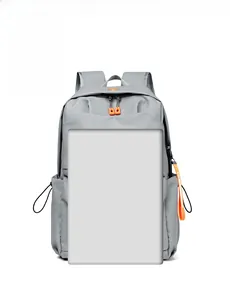 Detailed comparison of light grey backpack with a 14-inch laptop size representation