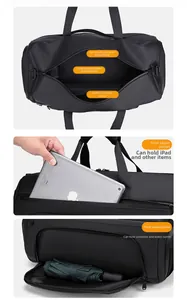 Detail der Reisetasche mit Nass-Trocken-Trennung und großem Stauraum für Sport