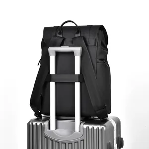 Sac à dos homme grande capacité avec sangle de bagage pour voyage et affaires