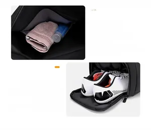 Detailansicht der Reisetasche mit separatem Schuhfach und praktischem Nass-Trocken-Fach