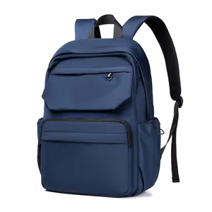 Men Casual Backpack Oxford Fabric Waterproof Large Capacity Laptop Bag For Travel Outdoor Business Urban Minimalist School Daypack