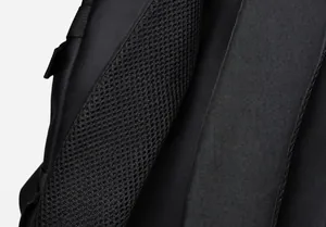 Close-up of padded breathable mesh shoulder straps on the large capacity laptop backpack