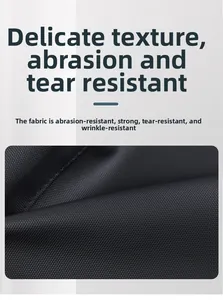 Détail du tissu oxford noir durable avec une haute résistance à l'abrasion et déchirure