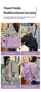 Borsa da viaggio multiuso in quattro stili: a mano, a tracolla e come zaino pratico