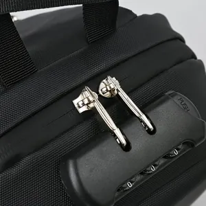 Waterproof anti-theft chest bag with 3-digit combination lock and dual metal zippers