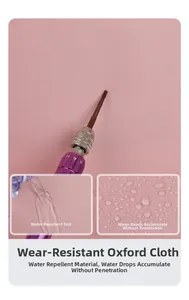Tissu Oxford rose clair résistant à l'eau et à l'usure pour sac à dos de voyage