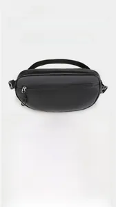 Detail of waterproof nylon chest bag with adjustable strap and durable buckles