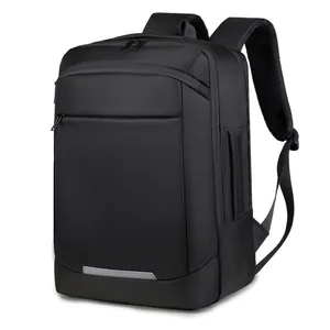 Large Capacity Business Laptop Backpack For Men Women Waterproof Oxford Cloth Travel Bag With USB Charging Port Reflective Strip Fits 16 Inch Computer