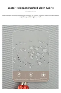 Macro view of water-resistant oxford fabric texture on travel laptop backpack