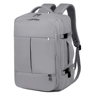 Large Capacity Business Backpack For Women Waterproof Oxford Fabric Laptop Bag With USB Charging Port Travel Commute Daypack