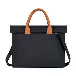 Oxford Cloth Business Laptop Bag Large Capacity Waterproof Shockproof Commuter Briefcase For 13 14 15.6 Inch Notebook Office Women Men