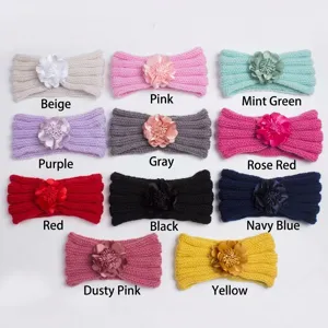Diademas de punto para bebé en 11 colores incluyendo rosa, violeta y verde menta