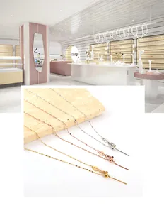 Detailansicht der 1mm Edelstahlketten in Gold und Silber mit verstellbarem Gleitverschluss