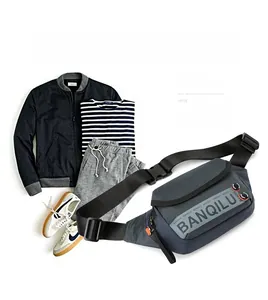 Outdoor crossbody bag for men with adjustable strap and casual fashion outfit styling