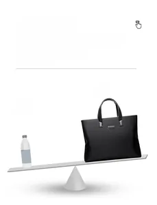 Lightweight black business laptop bag weighing only 0.41kg shown on a scale for comparison