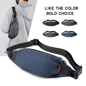 Waterproof leisure crossbody chest bag for men with adjustable strap and multi-color options