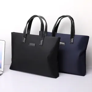 Men Business Laptop Tote Bag Large Capacity Waterproof Oxford Cloth Briefcase Handbag Multi Compartment Office Commuter Work Bag For Men