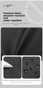 Détail du matériau imperméable et anti-rayure de la grande sacoche de poitrine mixte