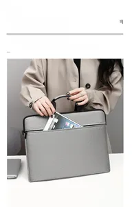 Slim 15.6 inch waterproof Oxford laptop bag with front pocket for tablet storage