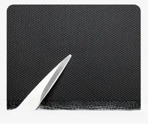 Close-up of high-density honeycomb oxford fabric showing scratch-resistant texture