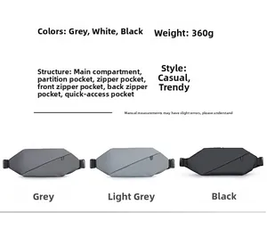 Waterproof chest bag with multi-pocket storage system and 360g lightweight design